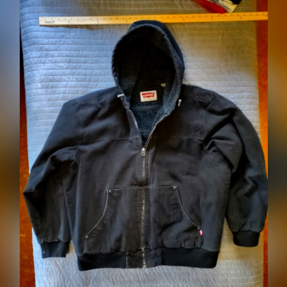 NWOT Levis Sherpa Lined Canvas Detroit Jacket Bomber Insulated